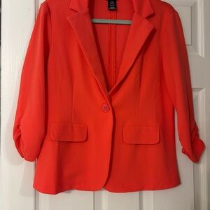 Soho Vibrant Coral Blazer